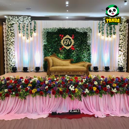 Stage Flower Decoration for Wedding